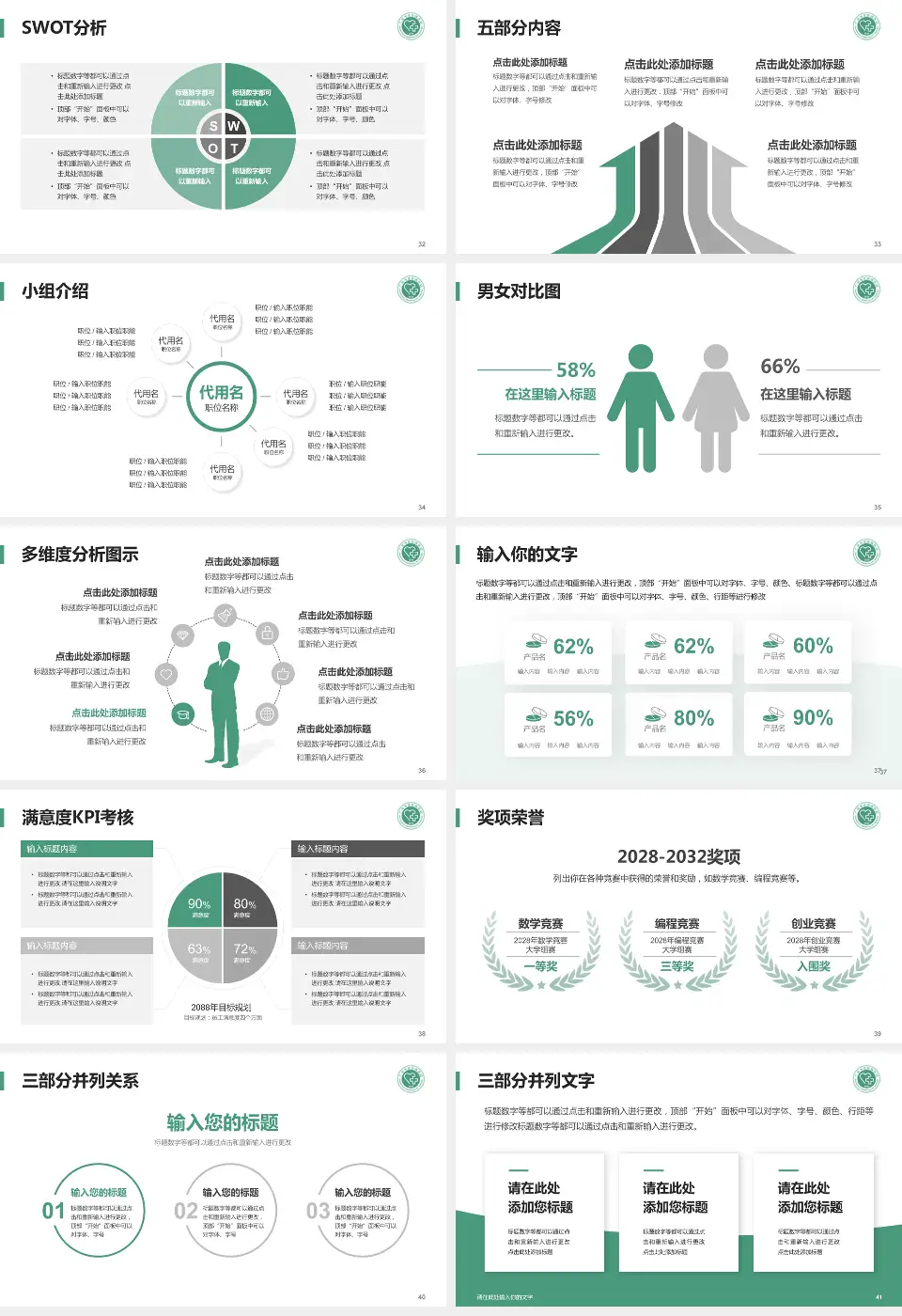 广州市皮肤病医院医疗行业比赛专用PPT模板16:9格式幻灯片预览图5
