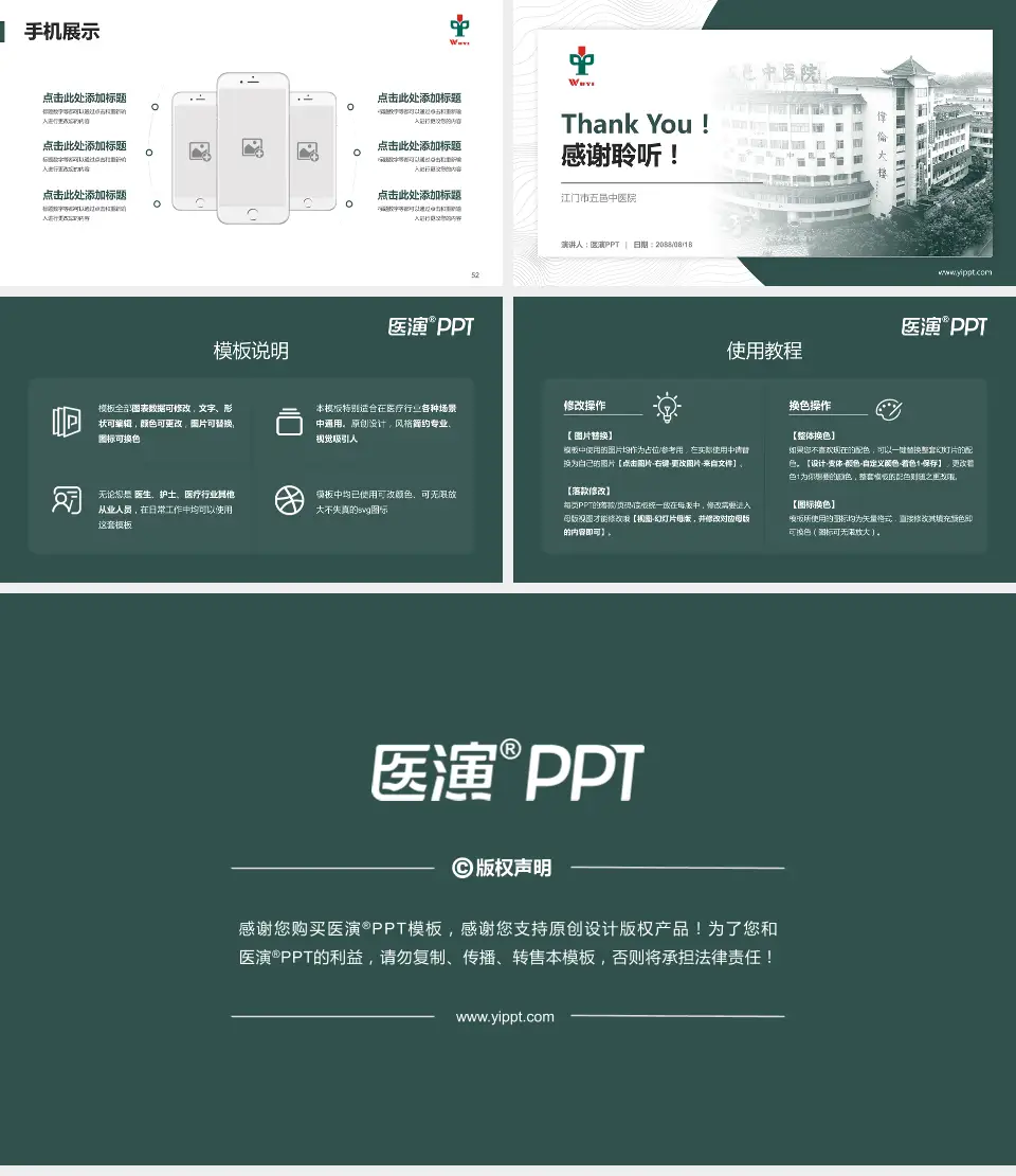 江门市五邑中医院医院管理报告PPT模板16:9格式幻灯片预览图7