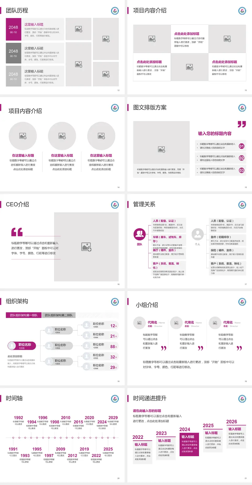 广州市白云区妇幼保健院医院管理报告PPT模板4:3格式幻灯片预览图3
