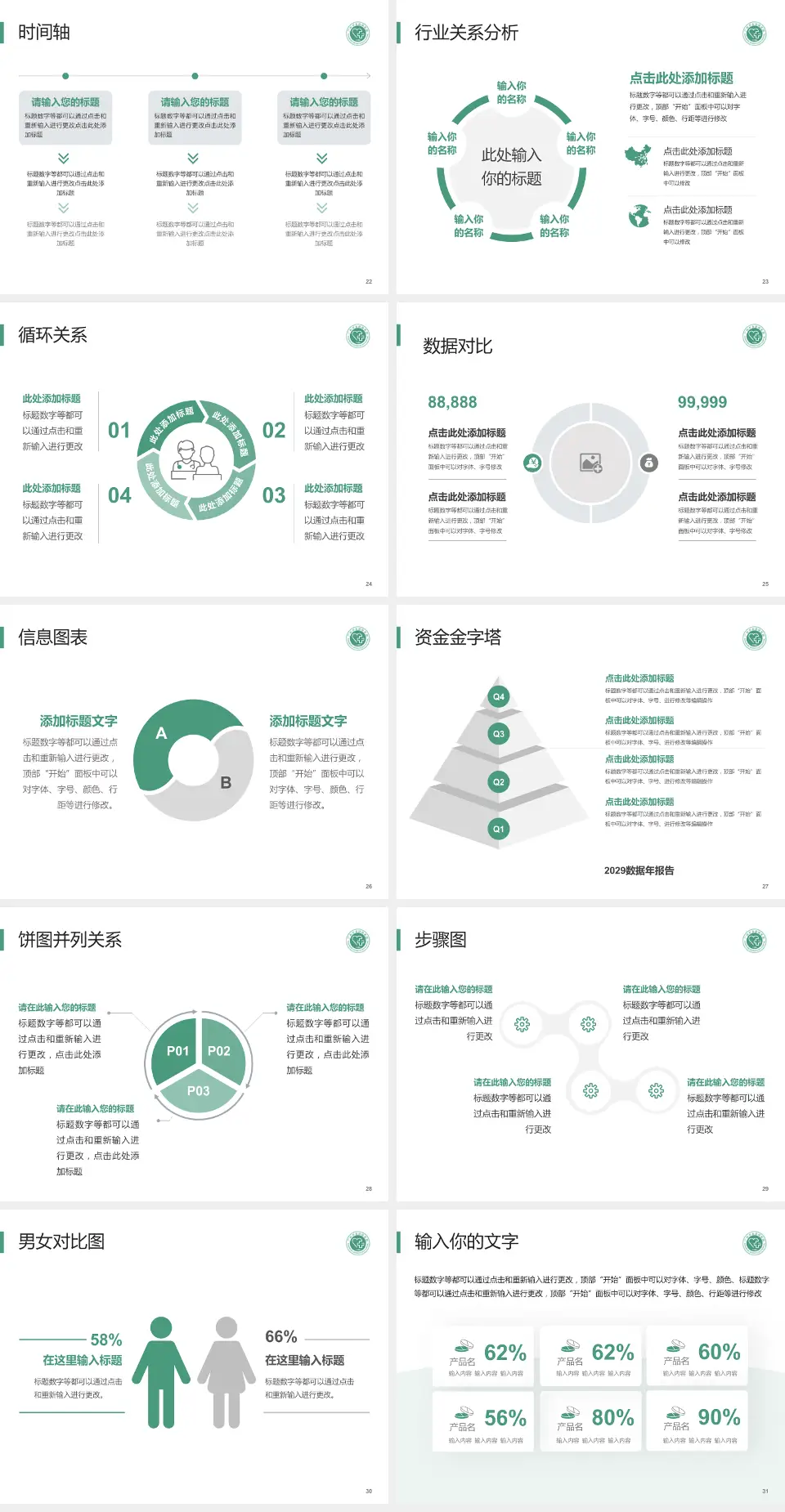广州市皮肤病医院医院管理报告PPT模板4:3格式幻灯片预览图4