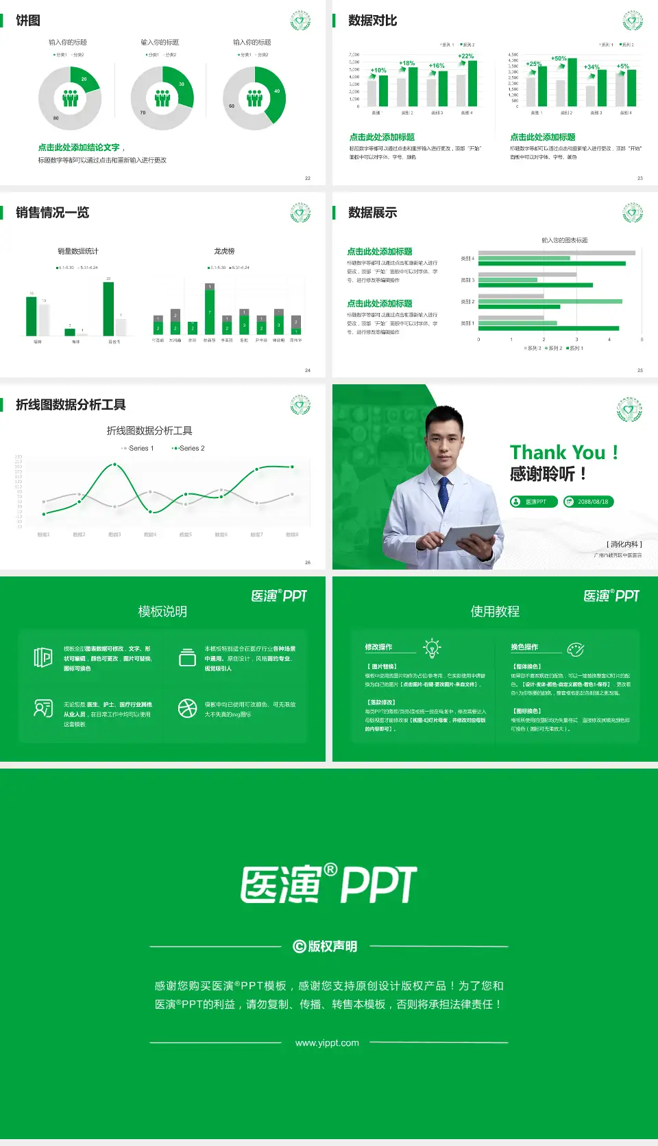 广州市越秀区中医医院病例分享与讨论PPT模板16:9格式幻灯片预览图4