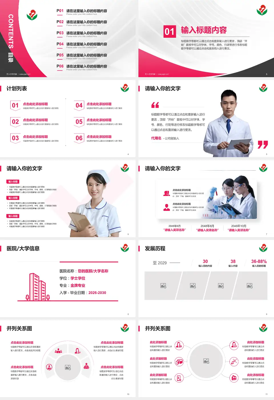 惠州市第二妇幼保健院（总院）医疗行业比赛专用PPT模板16:9格式幻灯片预览图2
