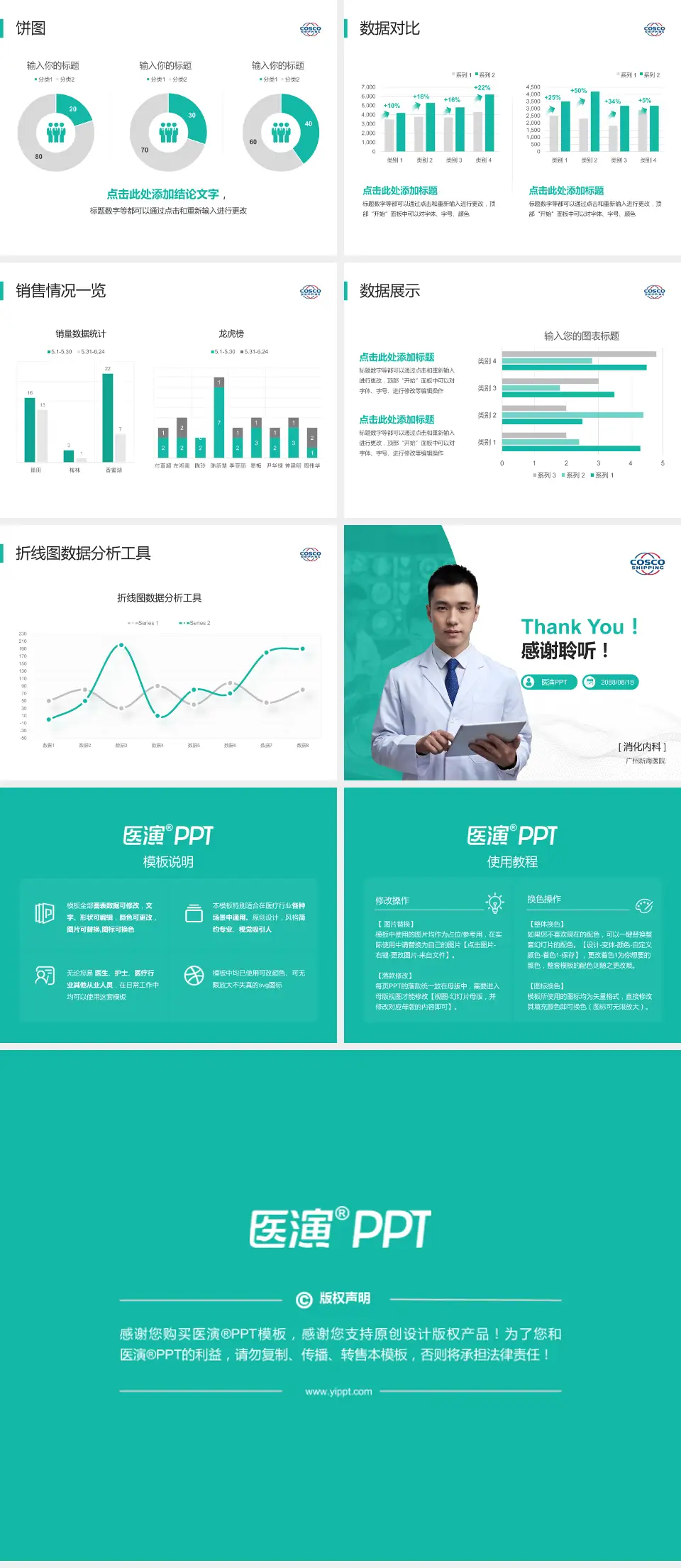 广州新海医院病例分享与讨论PPT模板4:3格式幻灯片预览图4