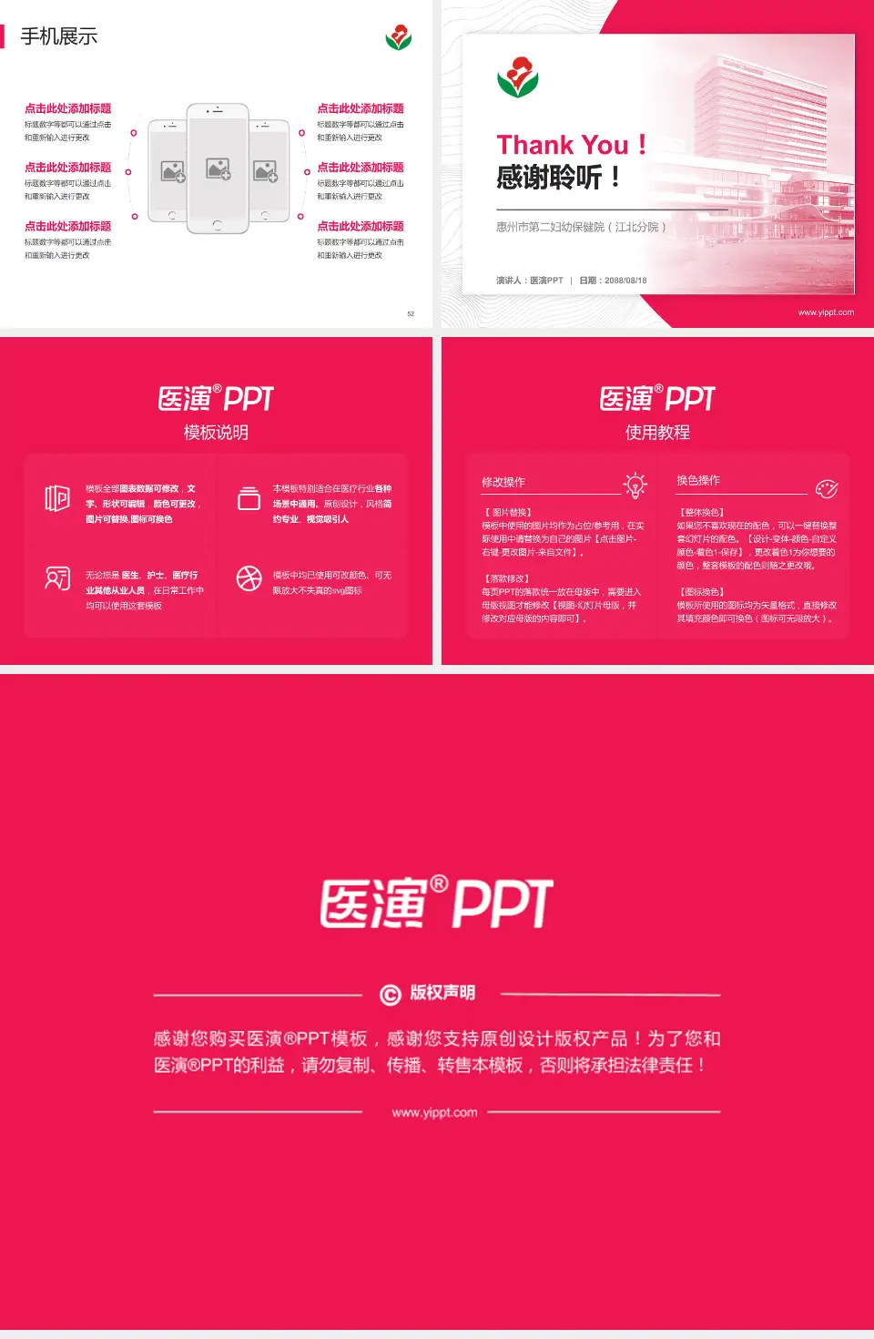 惠州市第二妇幼保健院（江北分院）医院管理报告PPT模板4:3格式幻灯片预览图7