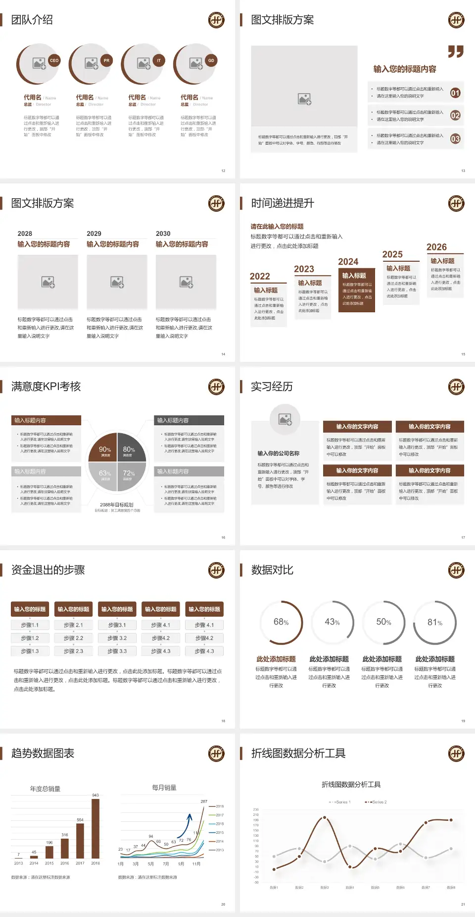 惠州市中心人民医院培训与教育PPT模板4:3格式幻灯片预览图3
