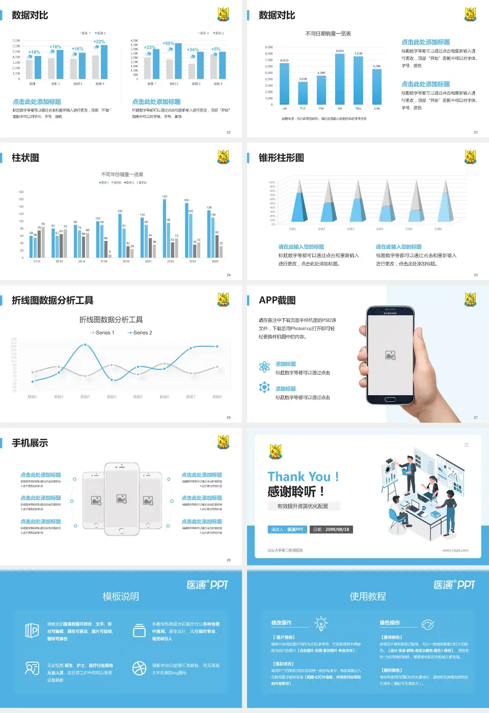 汕头大学第二附属医院财务与预算报告PPT模板16:9格式幻灯片预览图4
