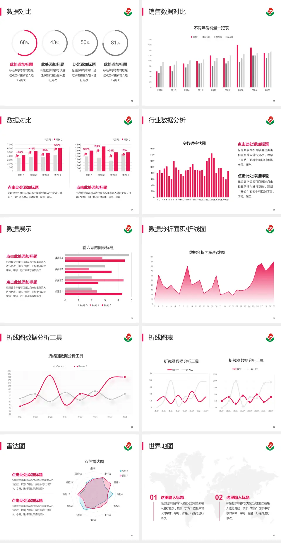 惠州市第二妇幼保健院（江北分院）会议与研讨会PPT模板4:3格式幻灯片预览图5