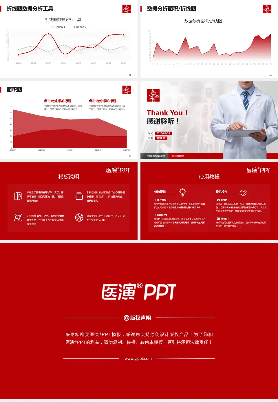 惠州华康医院患者教育与指导PPT模板16:9格式幻灯片预览图7