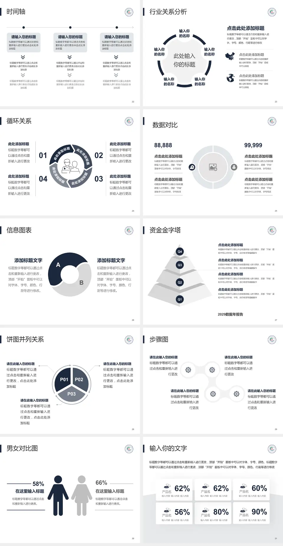 广州市白云区第三人民医院医院管理报告PPT模板4:3格式幻灯片预览图4