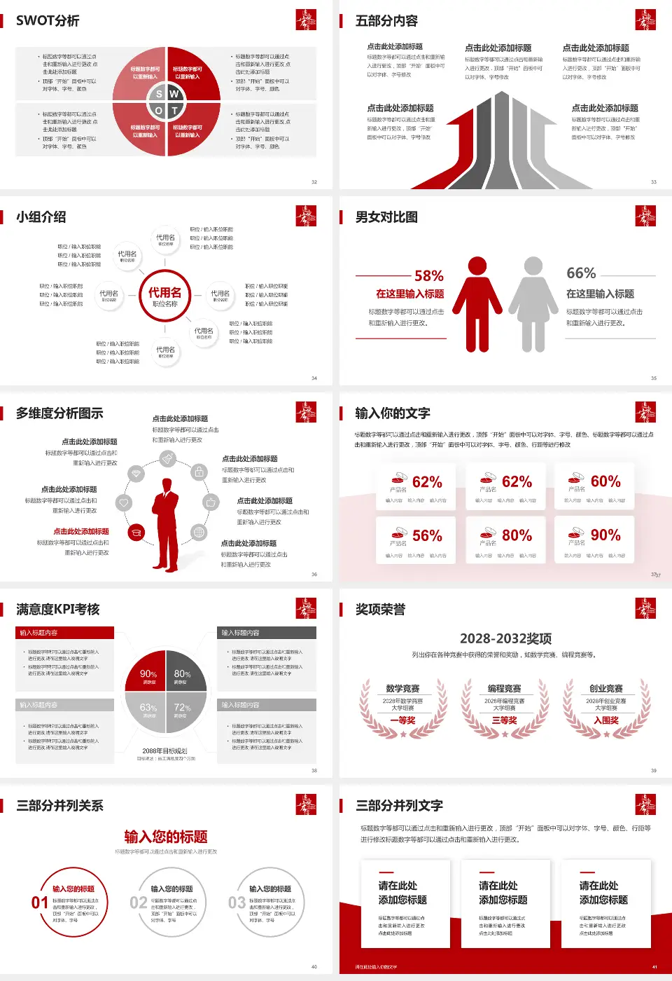 惠州华康医院医疗行业比赛专用PPT模板16:9格式幻灯片预览图5
