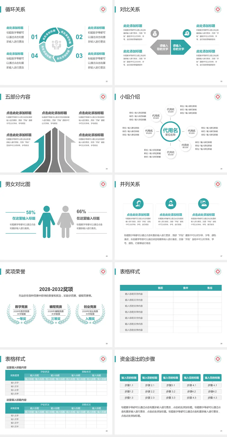 广州东仁医院医院简介/日常通用PPT模板4:3格式幻灯片预览图5