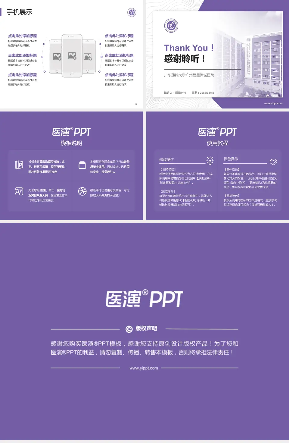 广东药科大学广州复星禅诚医院医院管理报告PPT模板4:3格式幻灯片预览图7