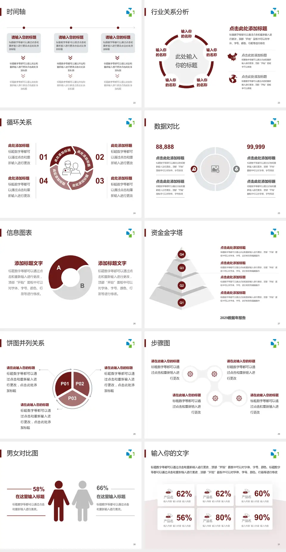 广州中医药大学第一附属医院医院管理报告PPT模板4:3格式幻灯片预览图4