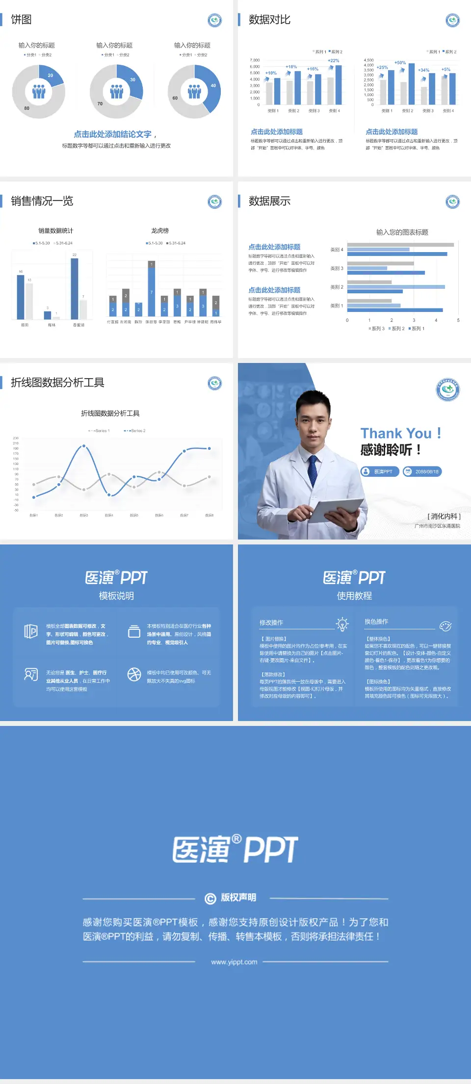 广州市南沙区东涌医院病例分享与讨论PPT模板4:3格式幻灯片预览图4