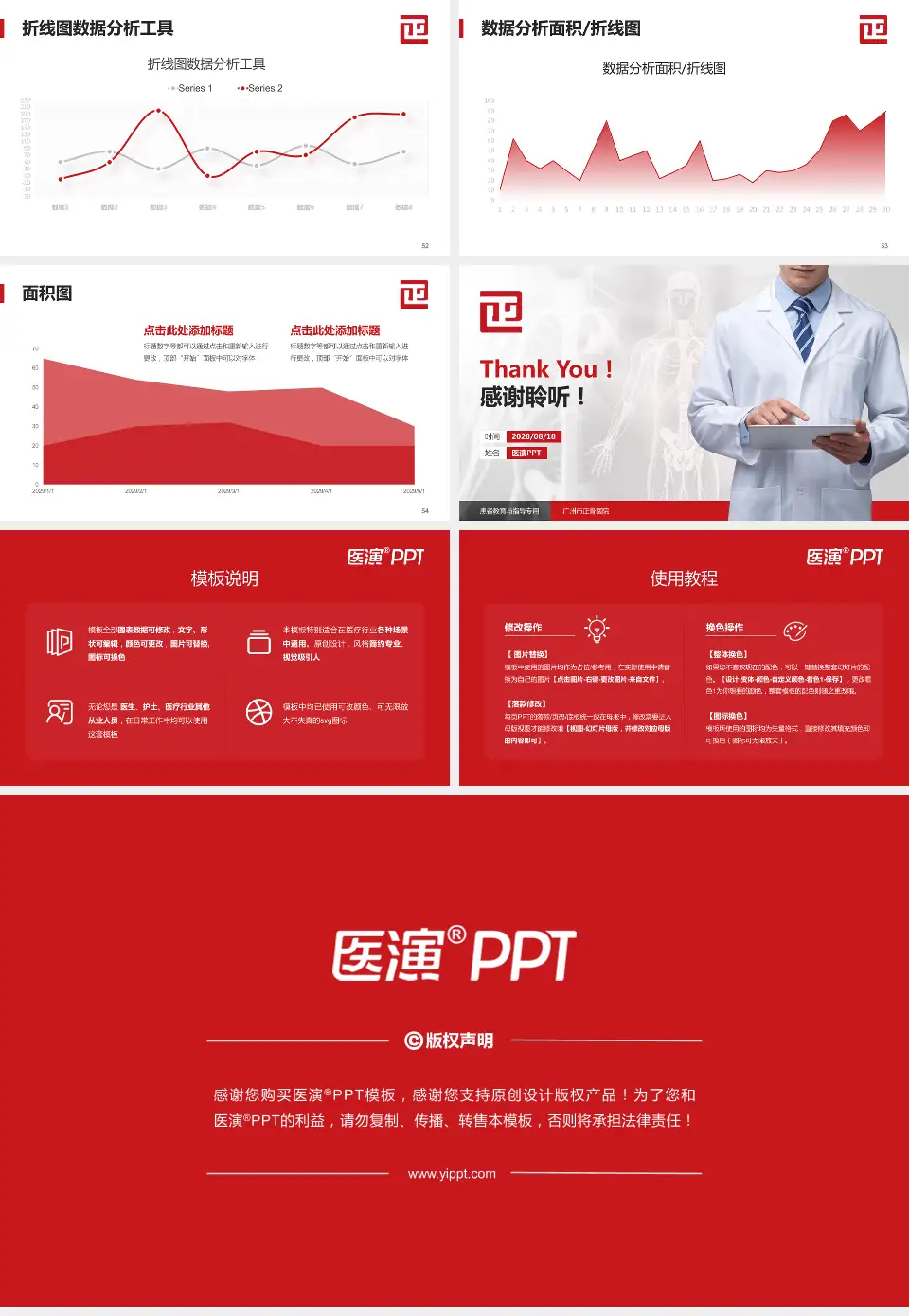 广州市正骨医院患者教育与指导PPT模板16:9格式幻灯片预览图7