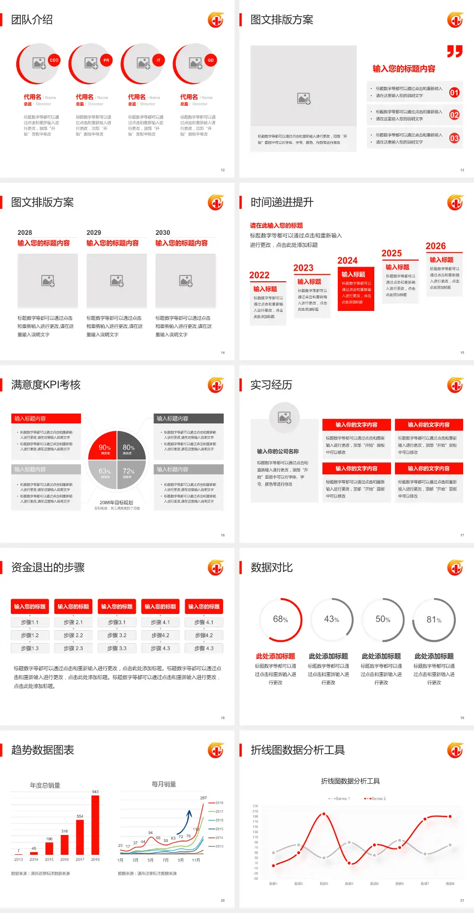 广东省工伤康复中心培训与教育PPT模板4:3格式幻灯片预览图3