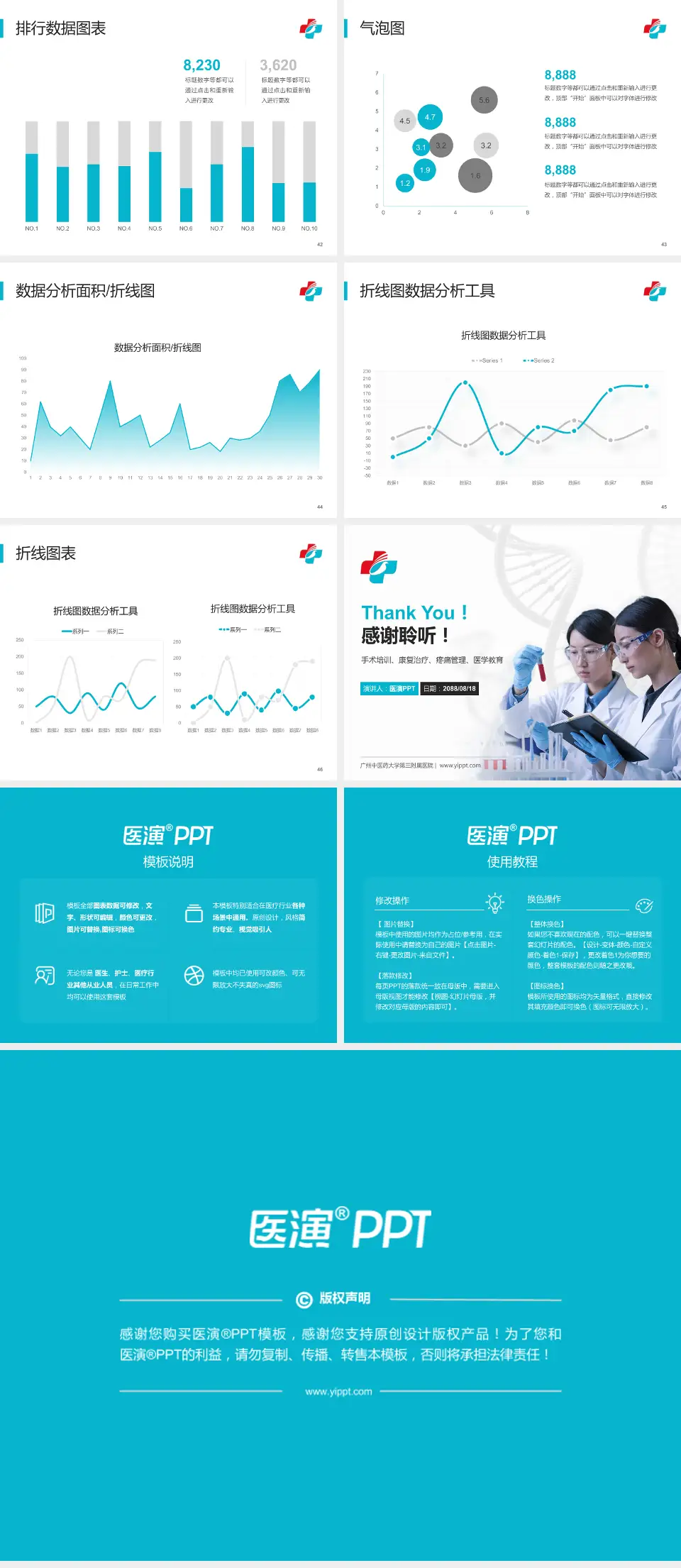 广州中医药大学第三附属医院科研成果展示PPT模板4:3格式幻灯片预览图6