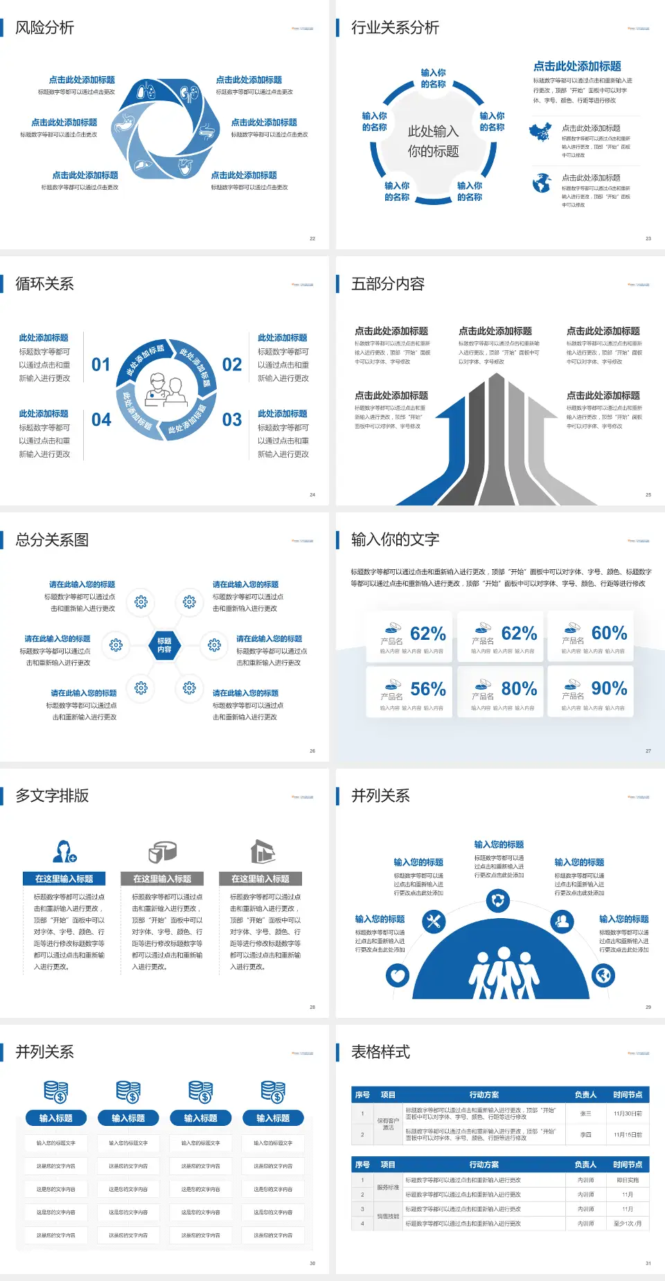 广东中能建电力医院科室介绍与推广PPT模板4:3格式幻灯片预览图4