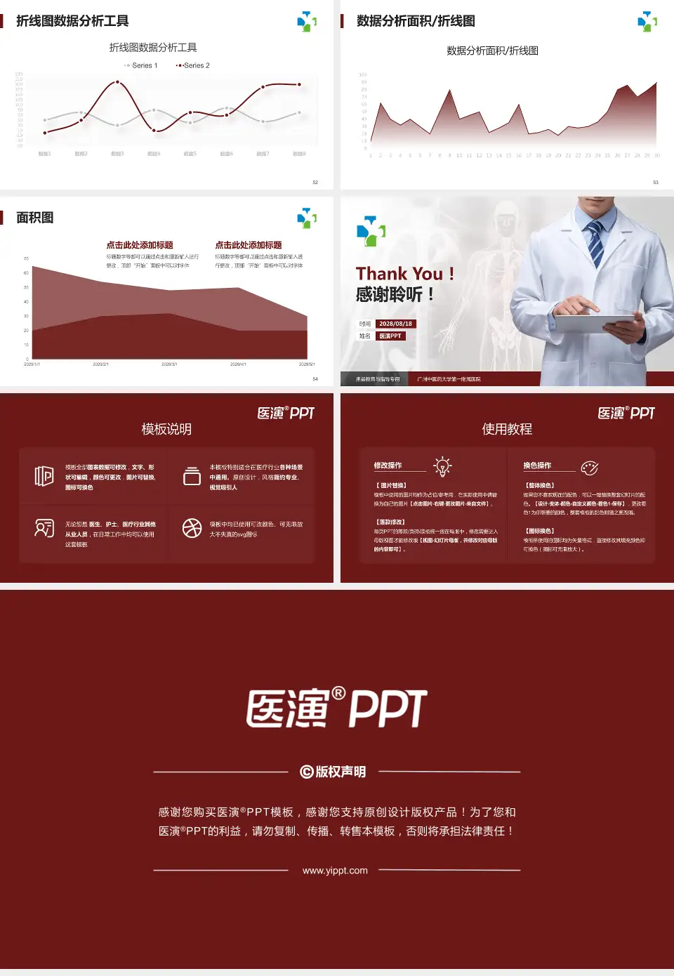 广州中医药大学第一附属医院患者教育与指导PPT模板16:9格式幻灯片预览图7