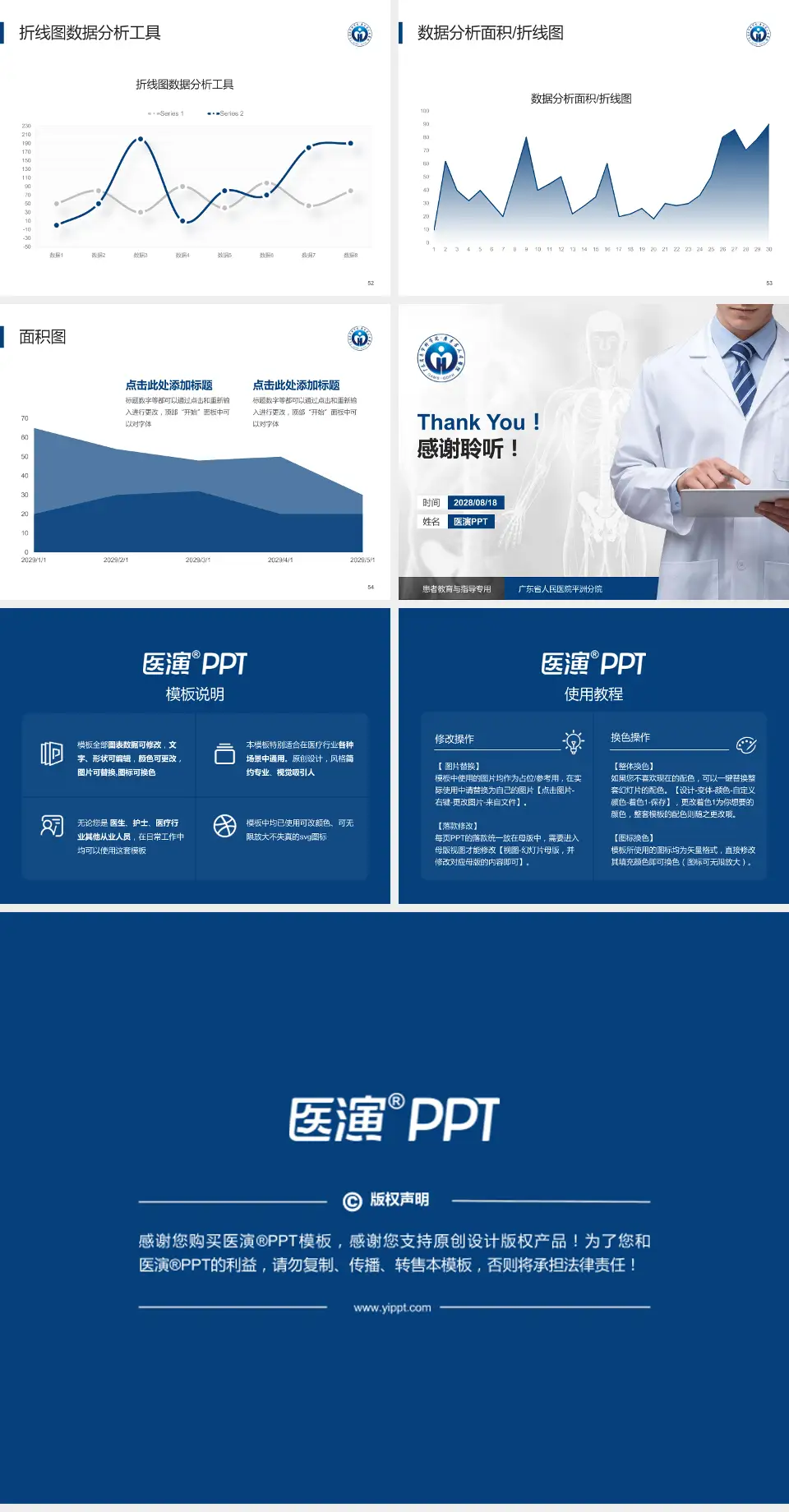 广东省人民医院平洲分院患者教育与指导PPT模板4:3格式幻灯片预览图7