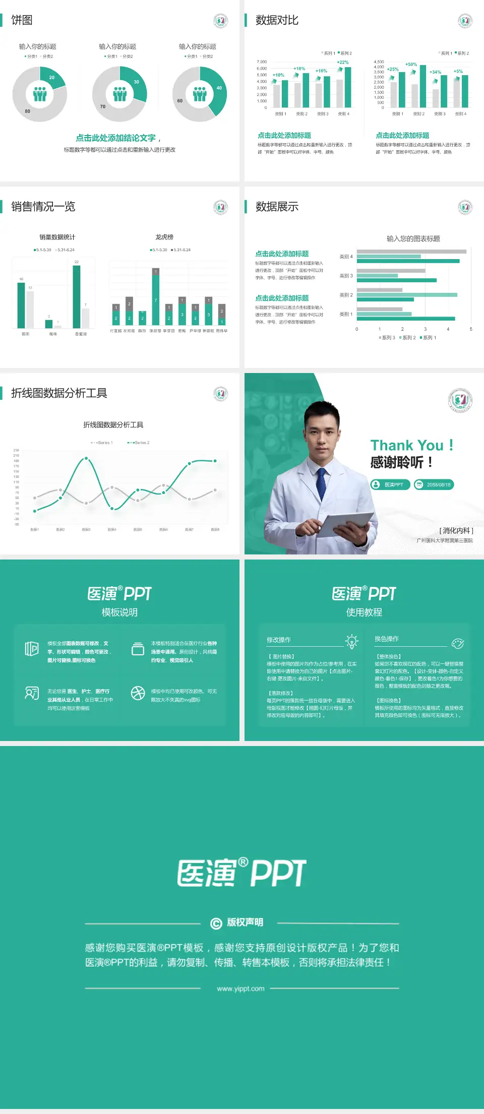 广州医科大学附属第三医院病例分享与讨论PPT模板4:3格式幻灯片预览图4