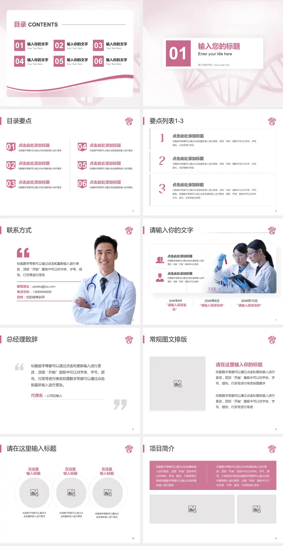 广东省妇幼保健院项目申请与汇报PPT模板4:3格式幻灯片预览图2