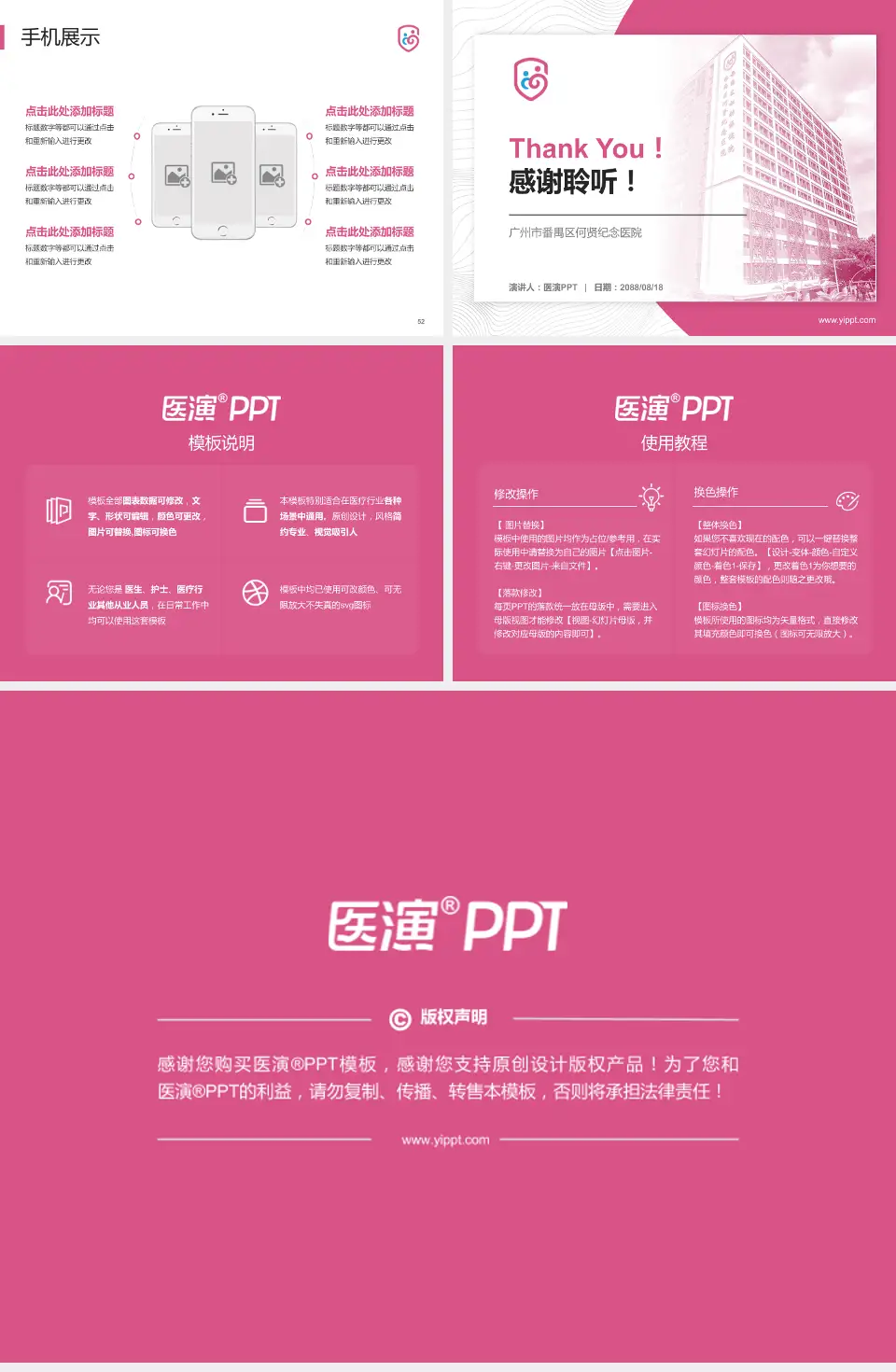 广州市番禺区何贤纪念医院医院管理报告PPT模板4:3格式幻灯片预览图7