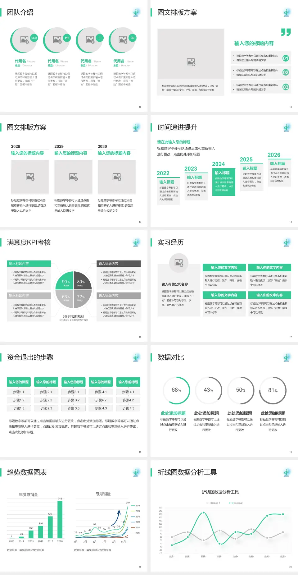 广州市从化区中医医院培训与教育PPT模板4:3格式幻灯片预览图3