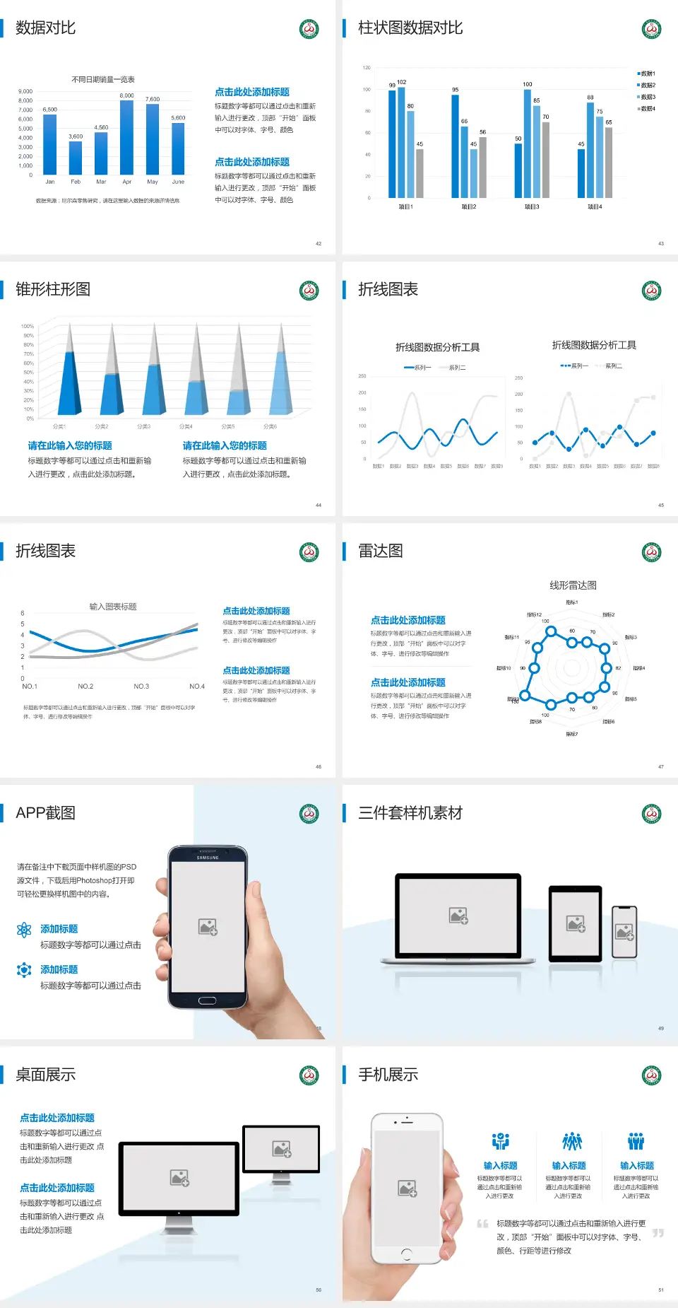 广东省工人医院医院管理报告PPT模板4:3格式幻灯片预览图6