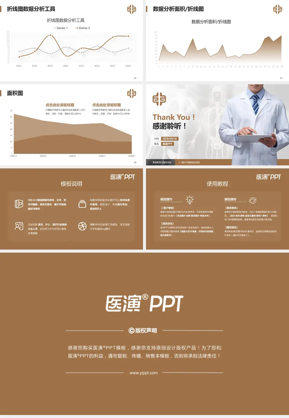 广州市中西医结合医院患者教育与指导PPT模板16:9格式幻灯片预览图7