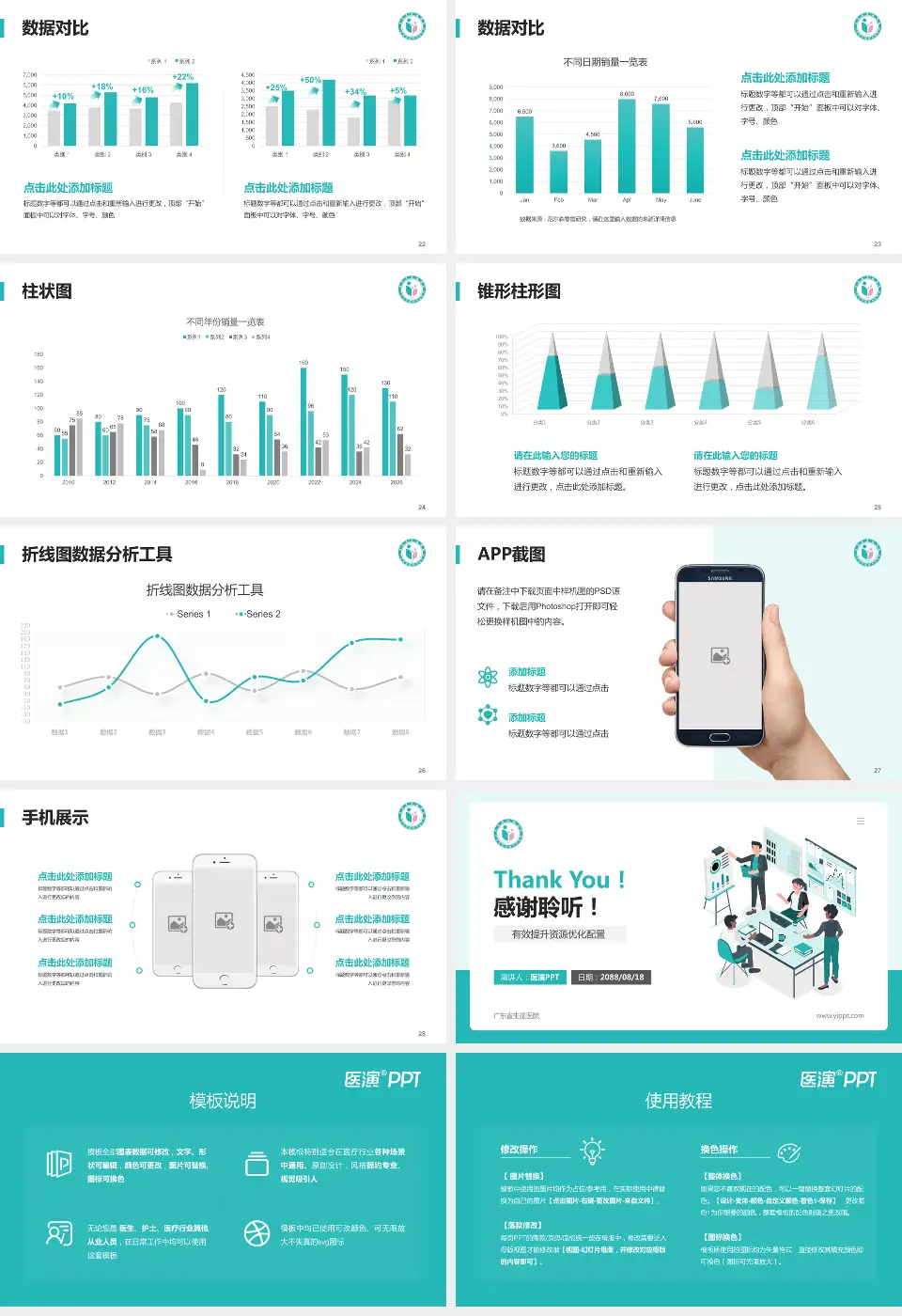 广东省生殖医院财务与预算报告PPT模板16:9格式幻灯片预览图4