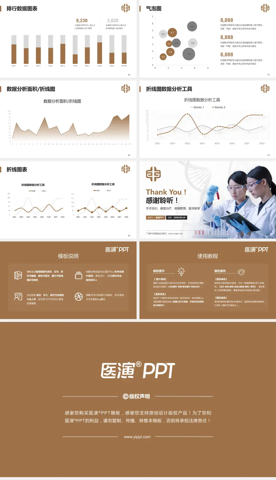 广州市中西医结合医院科研成果展示PPT模板16:9格式幻灯片预览图6