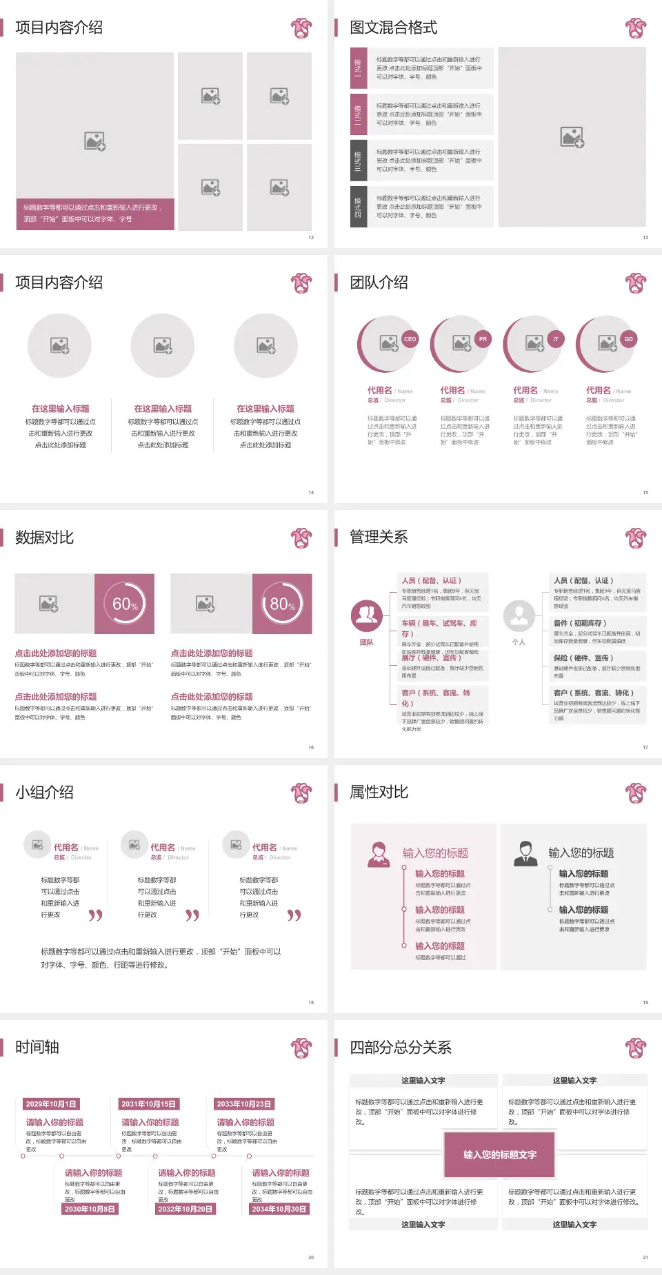 广东省妇幼保健院番禺分院科室介绍与推广PPT模板4:3格式幻灯片预览图3