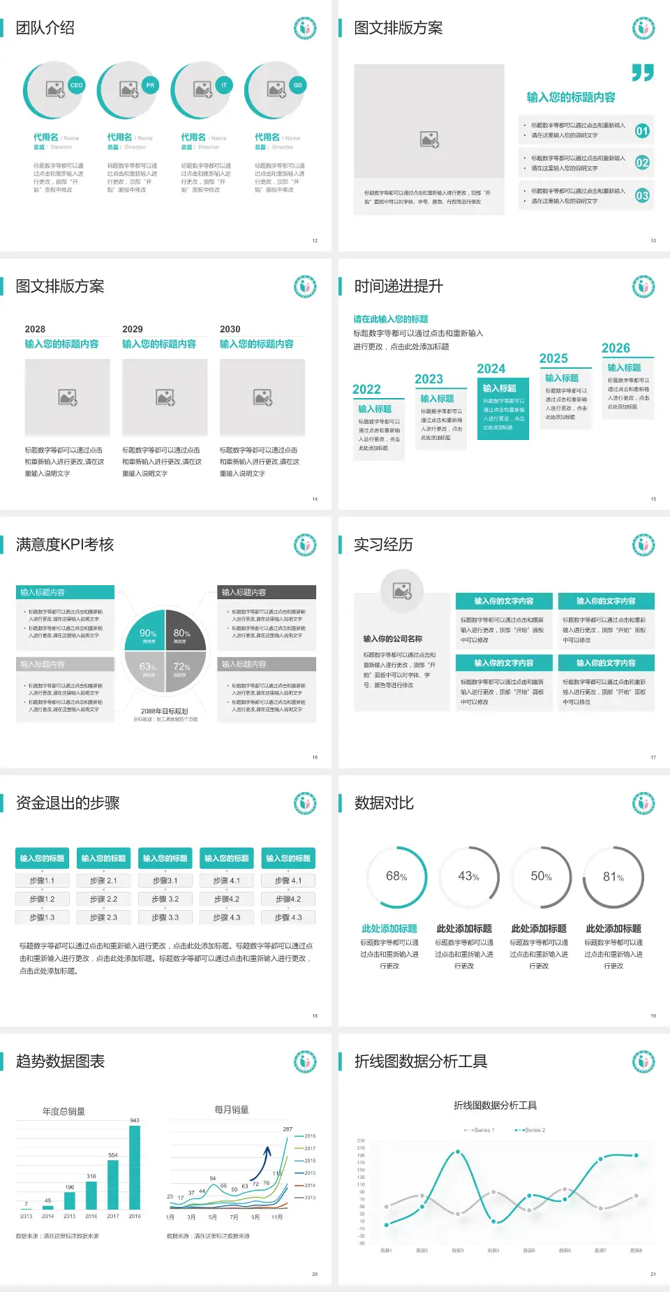 广东省生殖医院培训与教育PPT模板4:3格式幻灯片预览图3