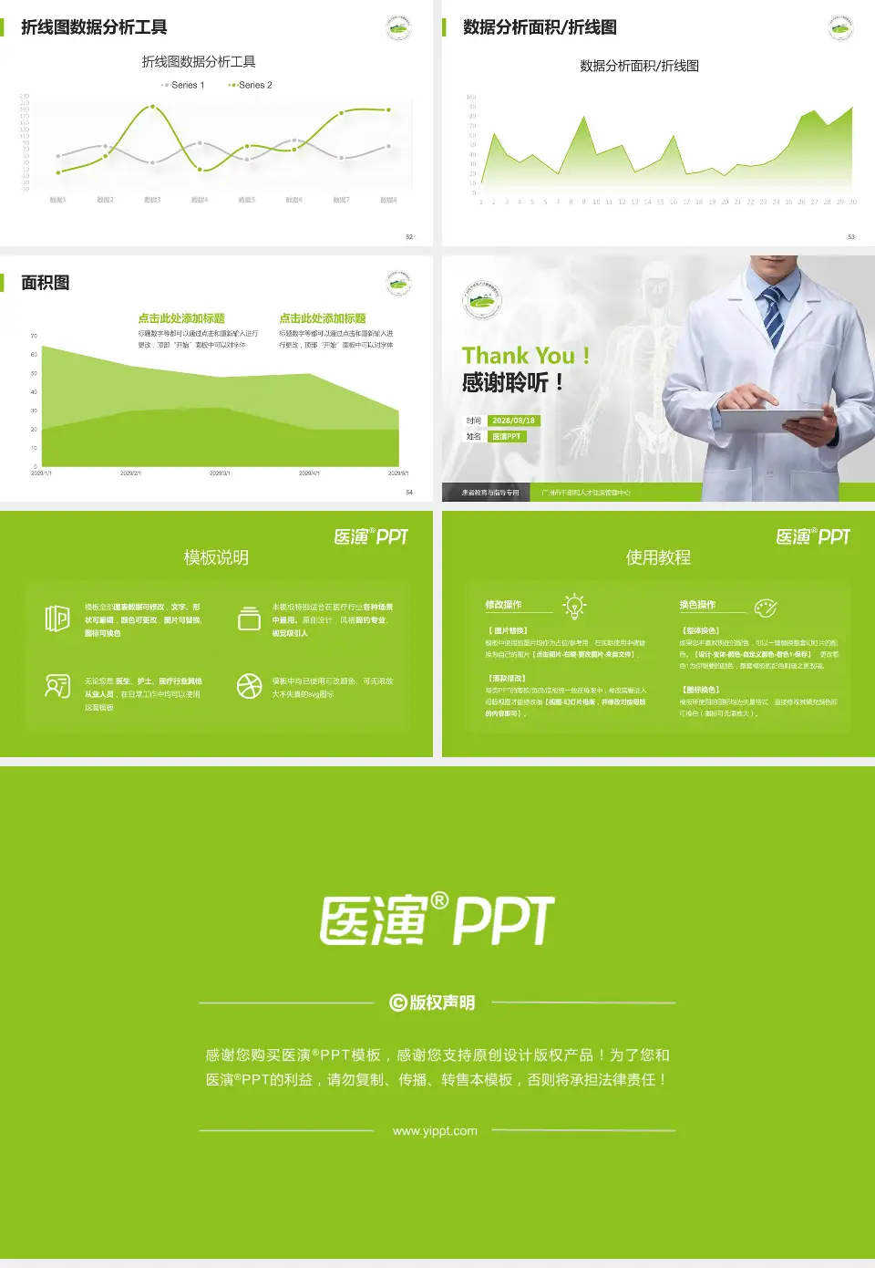 广州市干部和人才健康管理中心患者教育与指导PPT模板16:9格式幻灯片预览图7