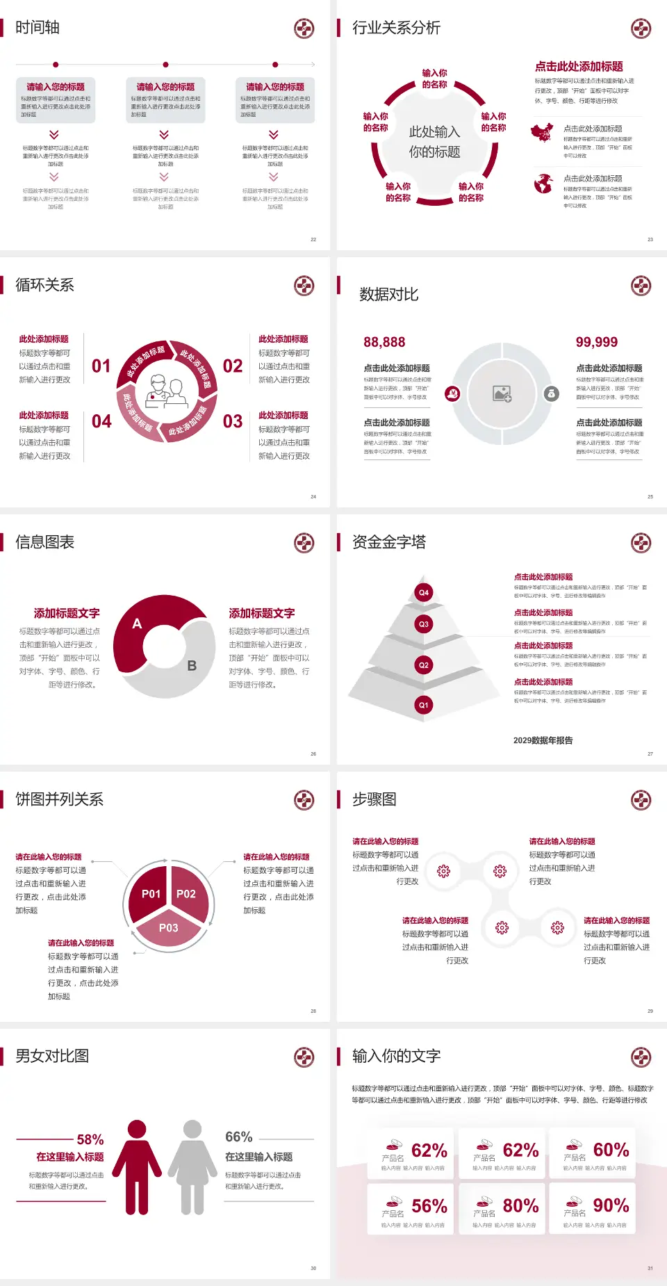 南方医院太和分院医院管理报告PPT模板4:3格式幻灯片预览图4