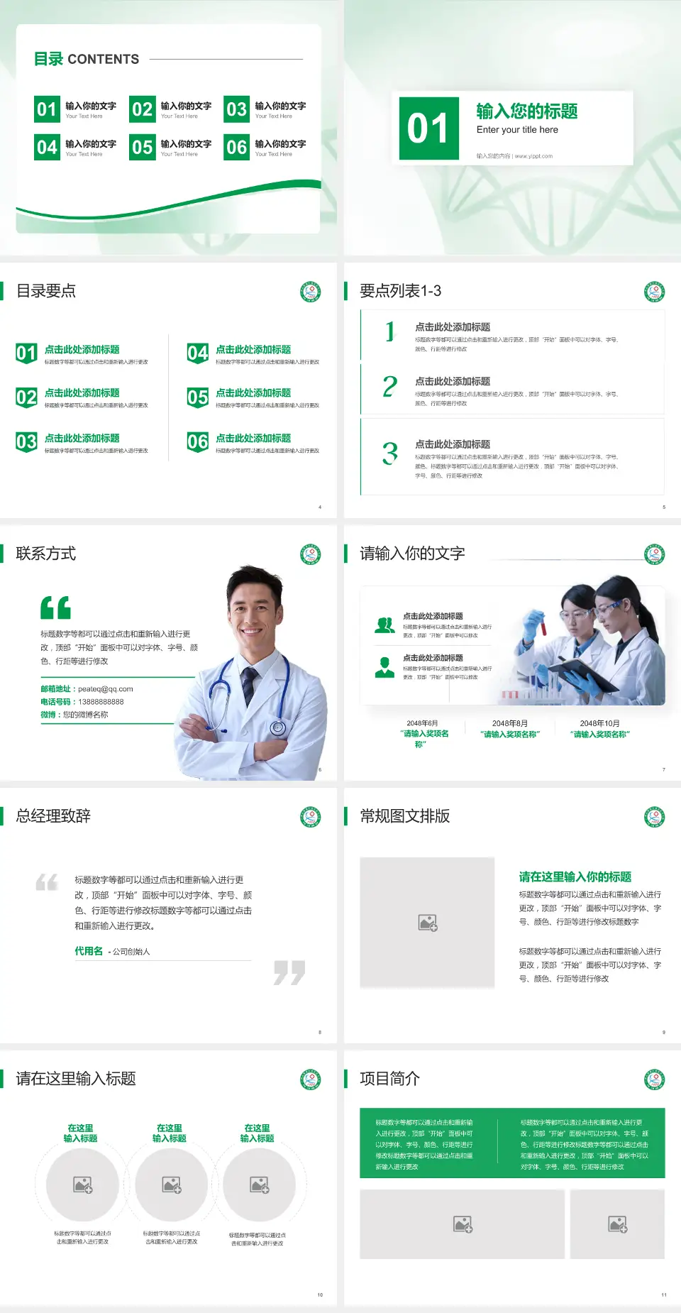 增城市仙村医院项目申请与汇报PPT模板4:3格式幻灯片预览图2