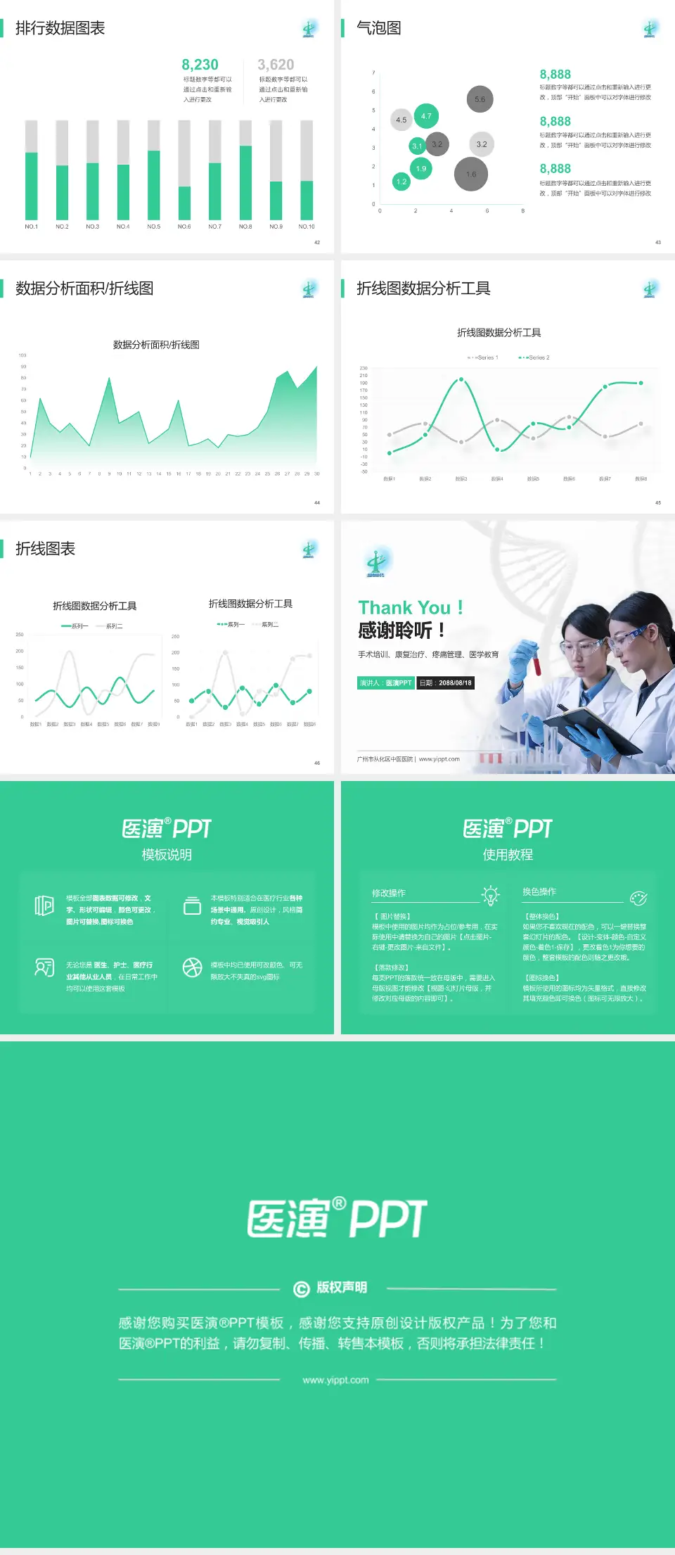 广州市从化区中医医院科研成果展示PPT模板4:3格式幻灯片预览图6