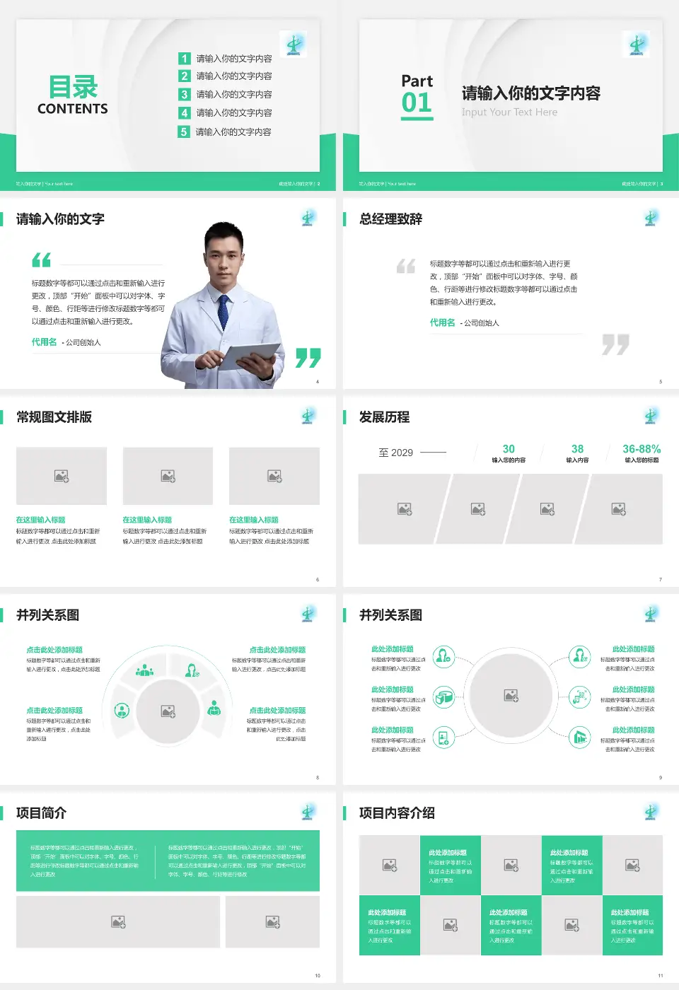 广州市从化区中医医院医院管理报告PPT模板16:9格式幻灯片预览图2