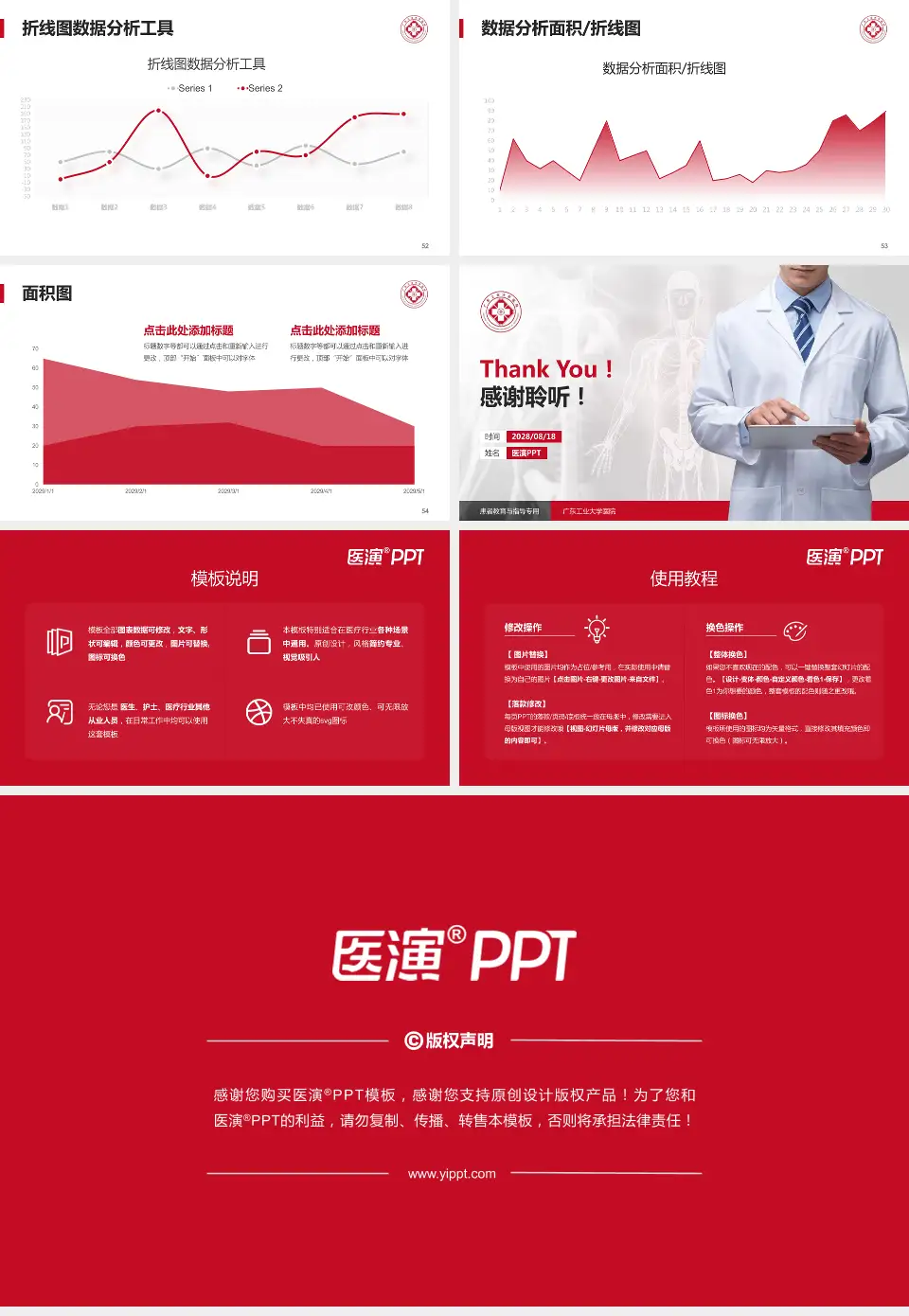 广东工业大学医院患者教育与指导PPT模板16:9格式幻灯片预览图7