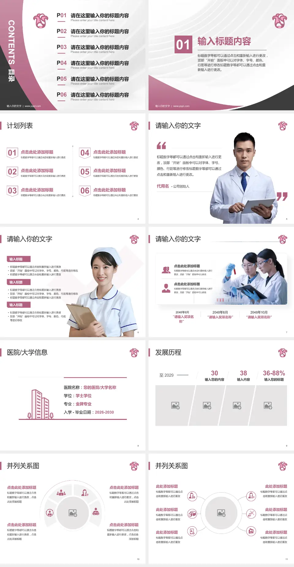 广东省妇幼保健院番禺分院医疗行业比赛专用PPT模板4:3格式幻灯片预览图2