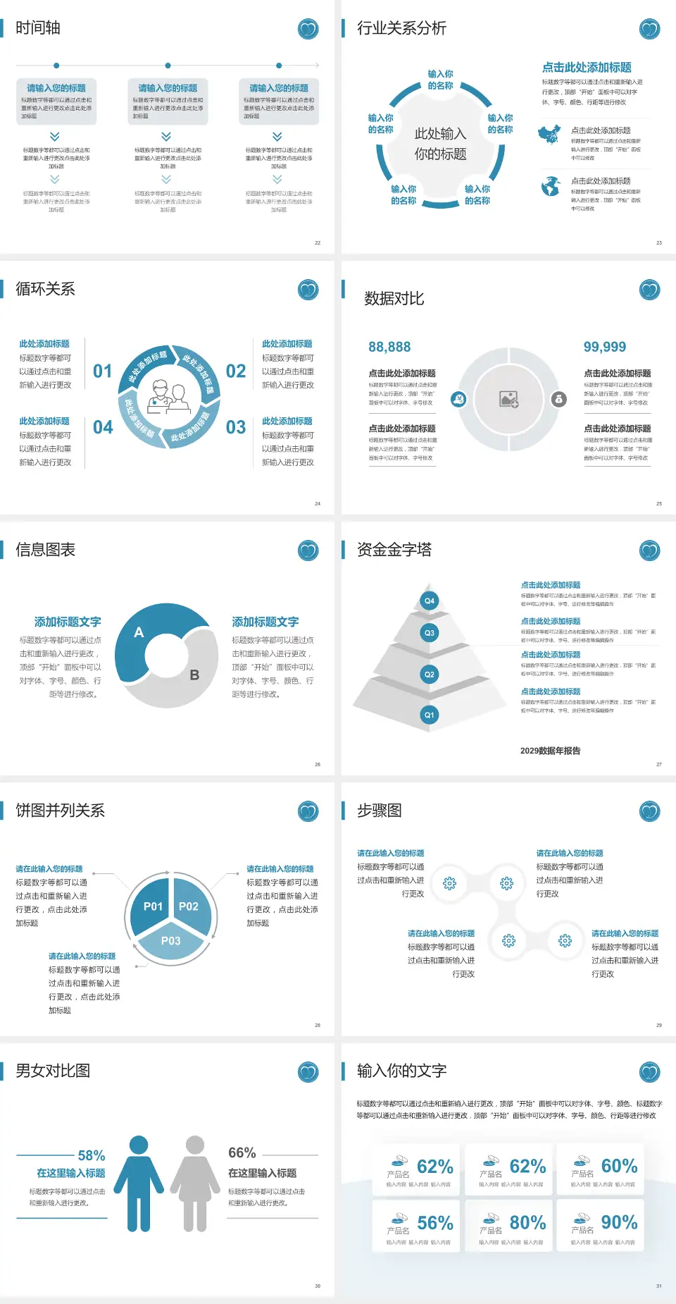 广州医科大学附属脑科医院医院管理报告PPT模板4:3格式幻灯片预览图4