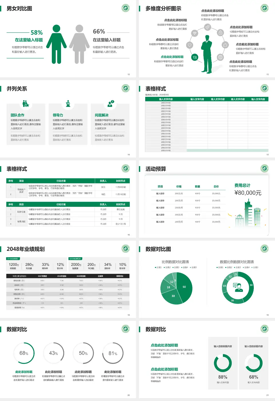 增城市新塘医院财务与预算报告PPT模板16:9格式幻灯片预览图3
