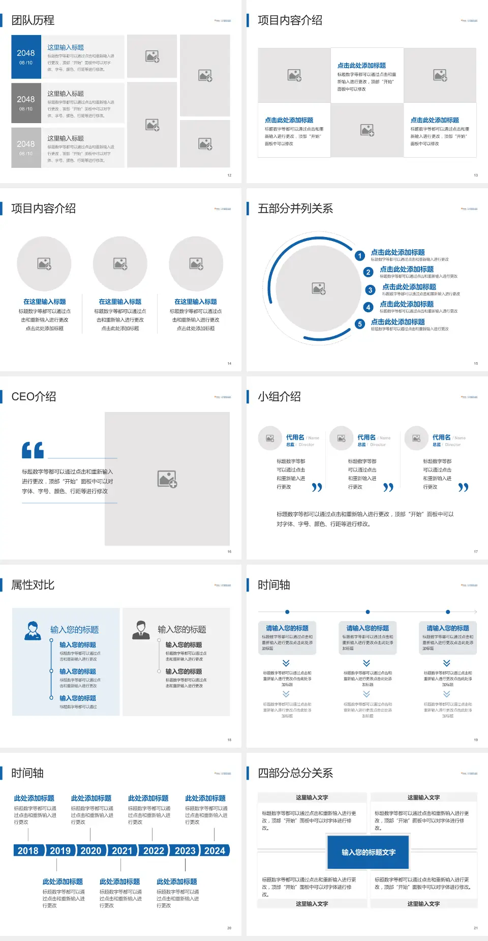 广东中能建电力医院科研成果展示PPT模板4:3格式幻灯片预览图3