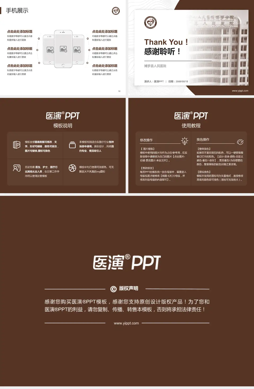 博罗县人民医院医院管理报告PPT模板4:3格式幻灯片预览图7