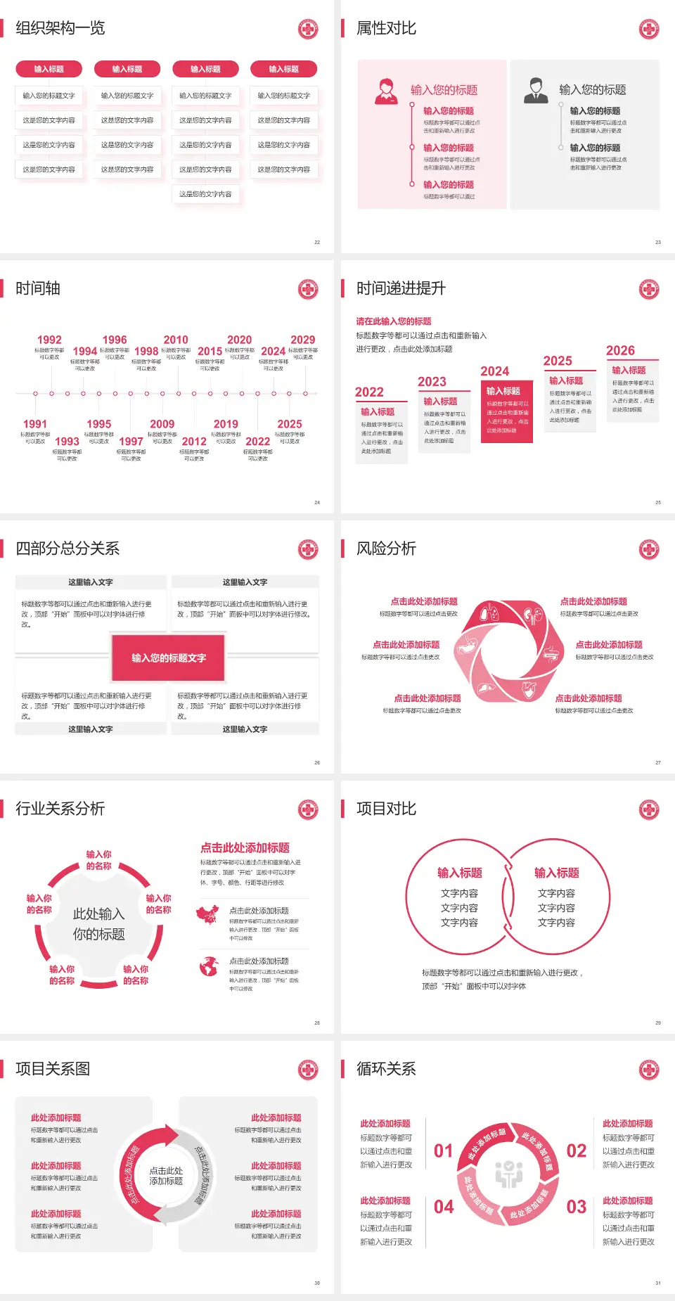 广州市天河区妇幼保健院医疗行业比赛专用PPT模板4:3格式幻灯片预览图4