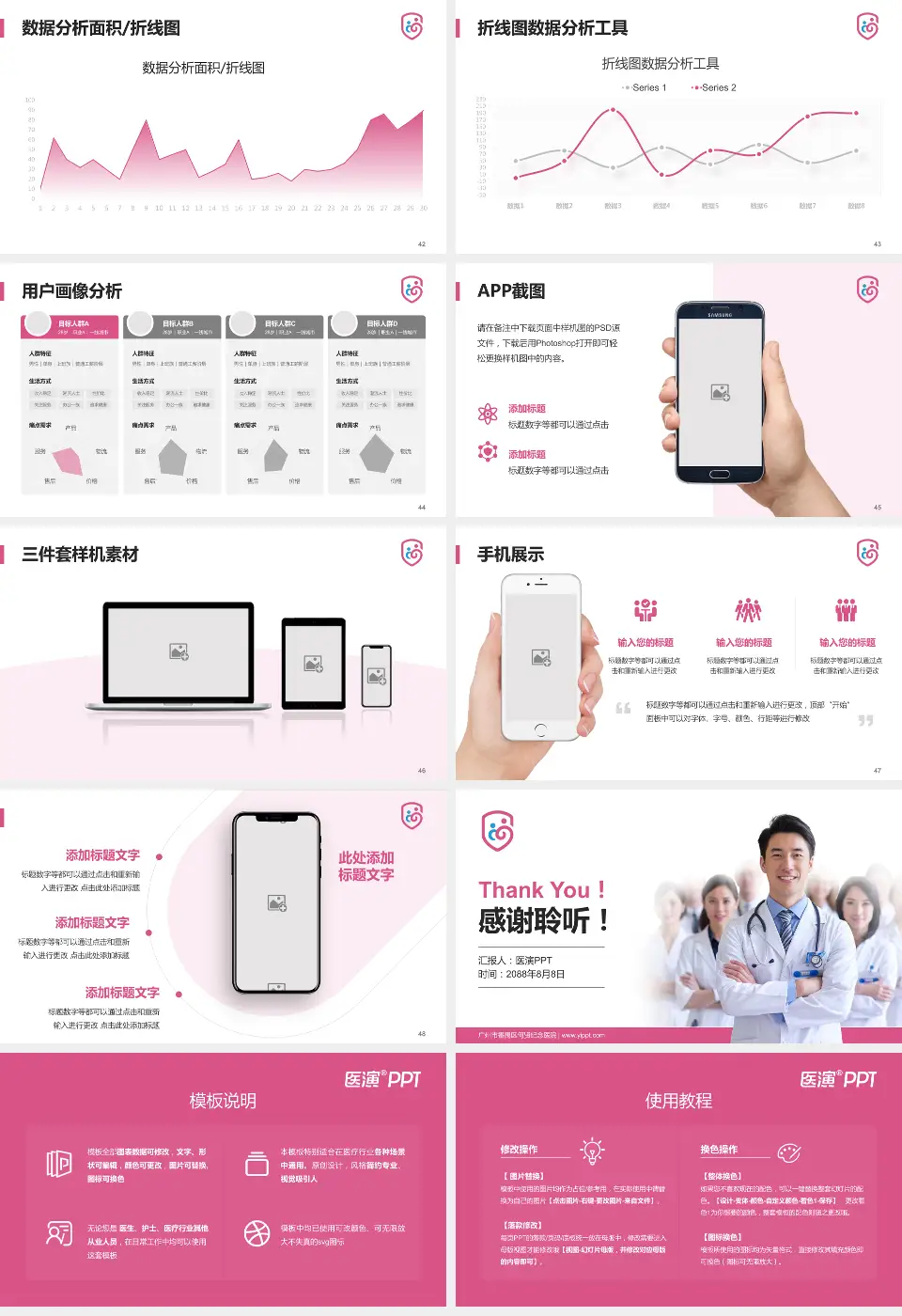 广州市番禺区何贤纪念医院科室介绍与推广PPT模板16:9格式幻灯片预览图6