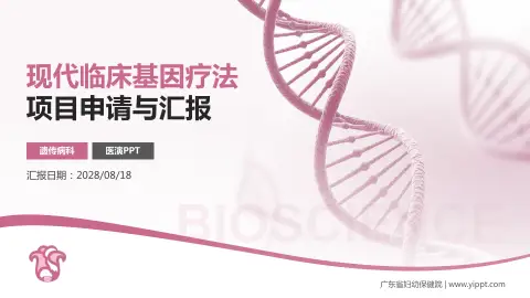 广东省妇幼保健院项目申请与汇报PPT模板
