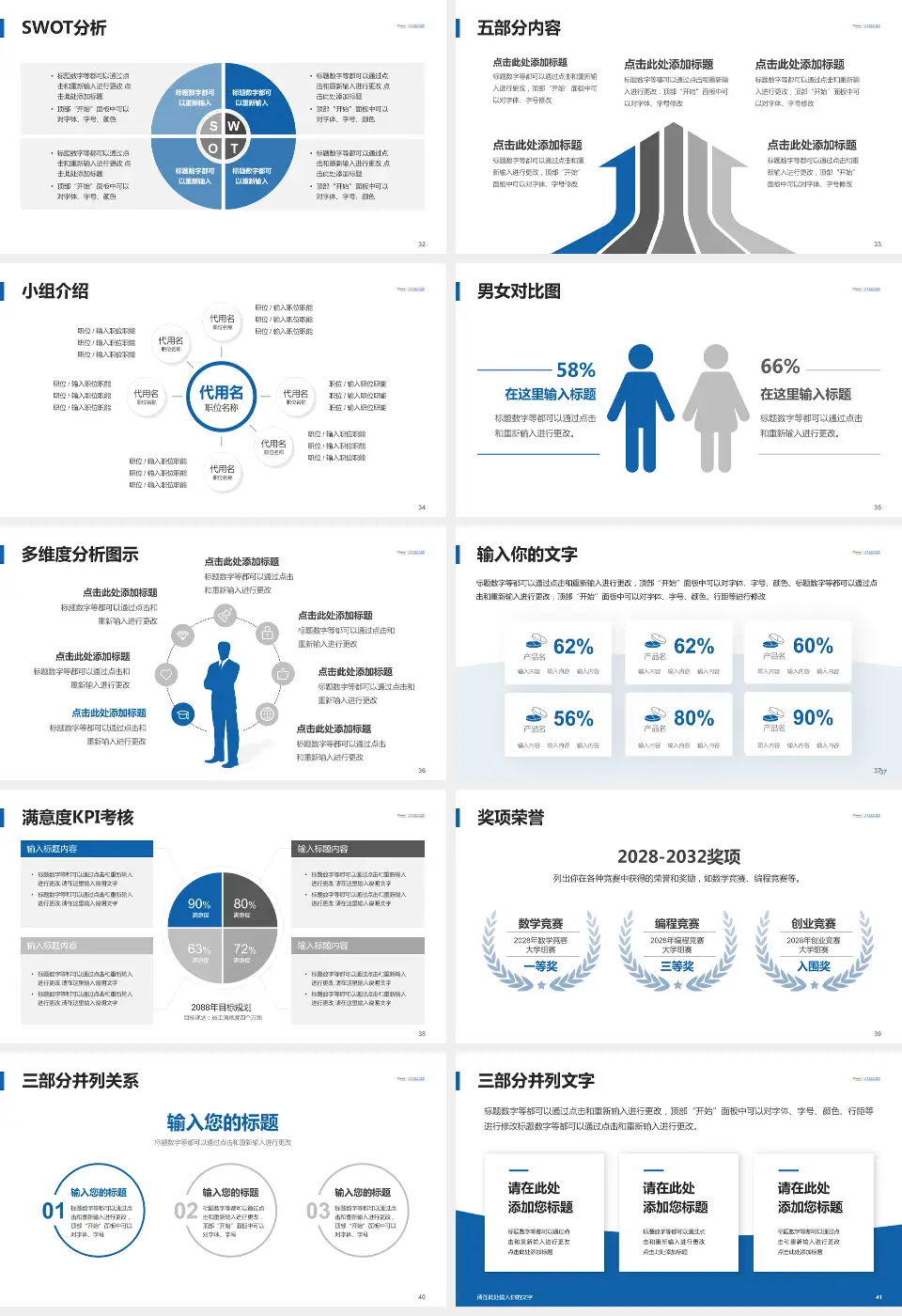 广东中能建电力医院医疗行业比赛专用PPT模板16:9格式幻灯片预览图5