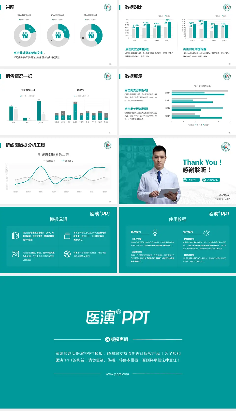 广东省农垦中心医院病例分享与讨论PPT模板16:9格式幻灯片预览图4